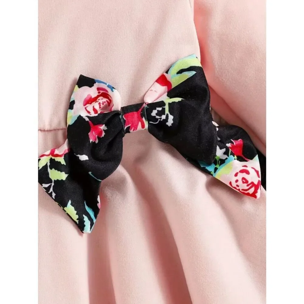 NWT Blossom Chic Two-Piece Set Pink & Black Top Coordinating Floral Leggings